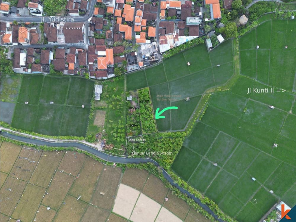 610 m² Land Plot for Sale in Seminyak, Bali — photo 1
