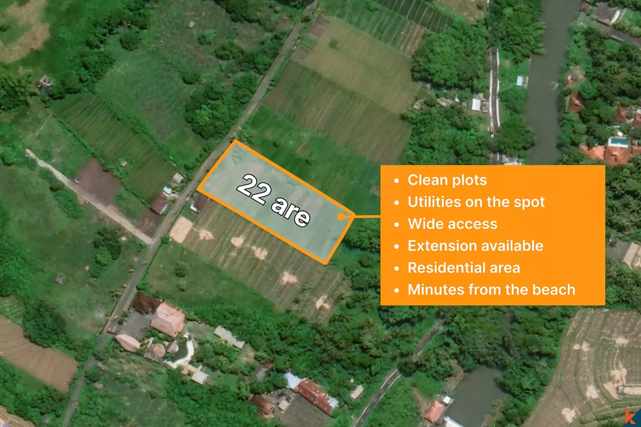 550 m² Land Plot for Sale in Tabanan, Bali — photo 1