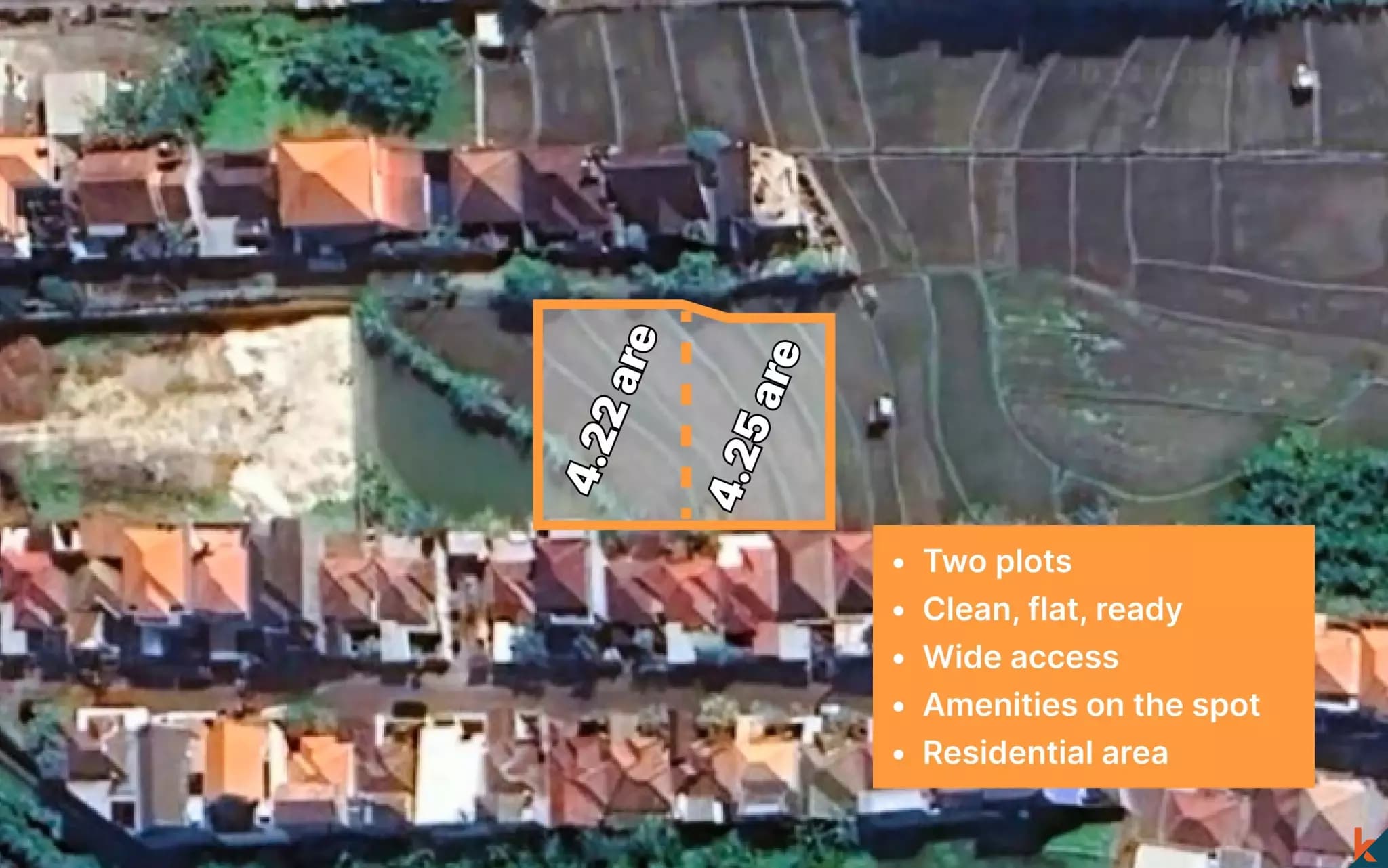 422 m² Land Plot for Sale in Kerobokan, Bali
