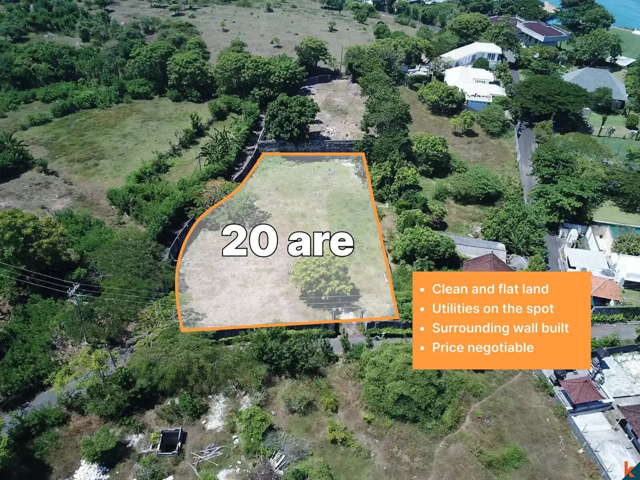 2000 m² Land Plot for Sale in Ungasan, Bali