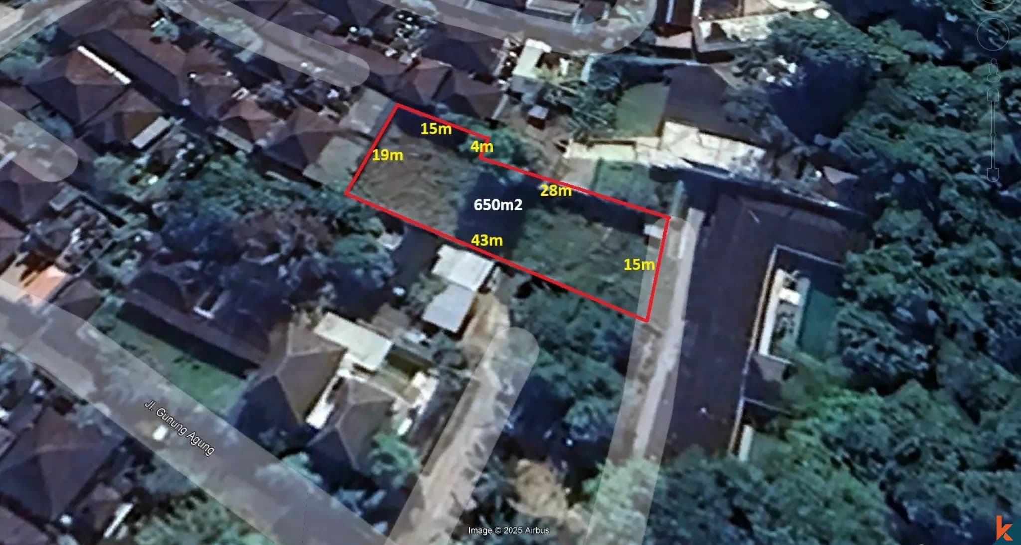 660 m² Land Plot for Sale in Mengwi, Bali