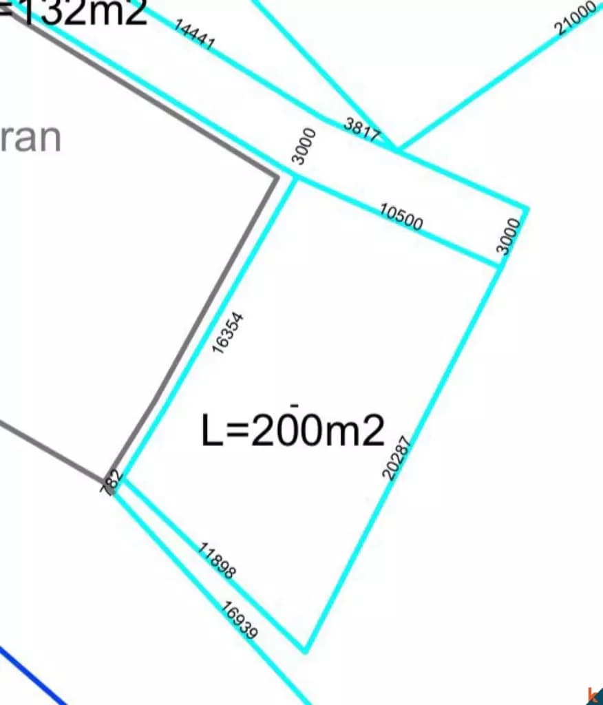 200 m² Land Plot for Sale in Tabanan, Bali — photo 2