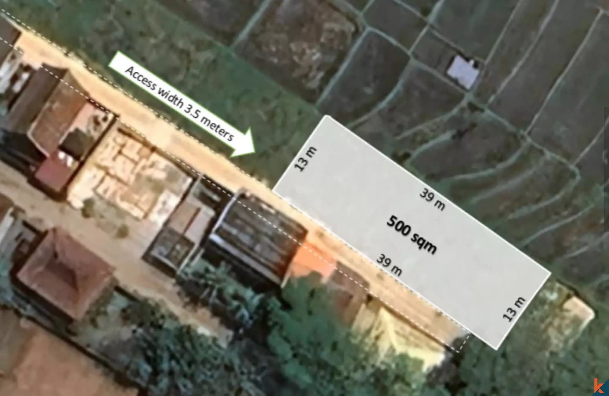 500 m² Land Plot for Sale in Cemagi, Bali — photo 1