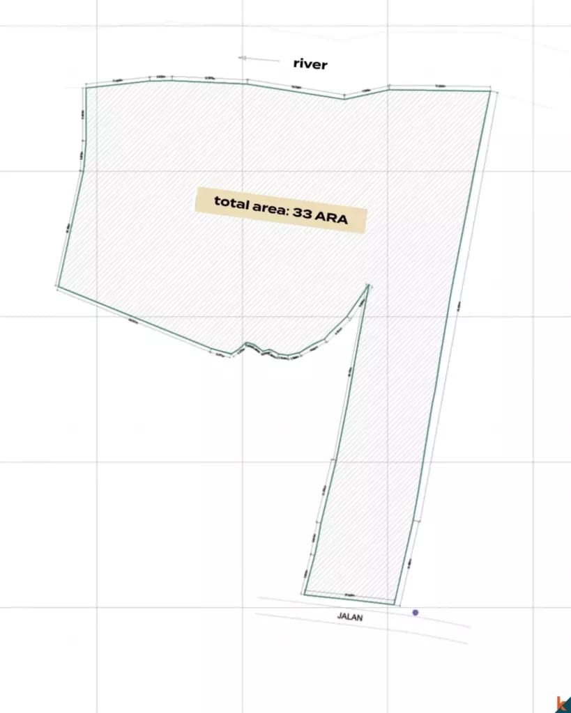 3300 m² Land Plot for Sale in Tabanan, Bali — photo 2