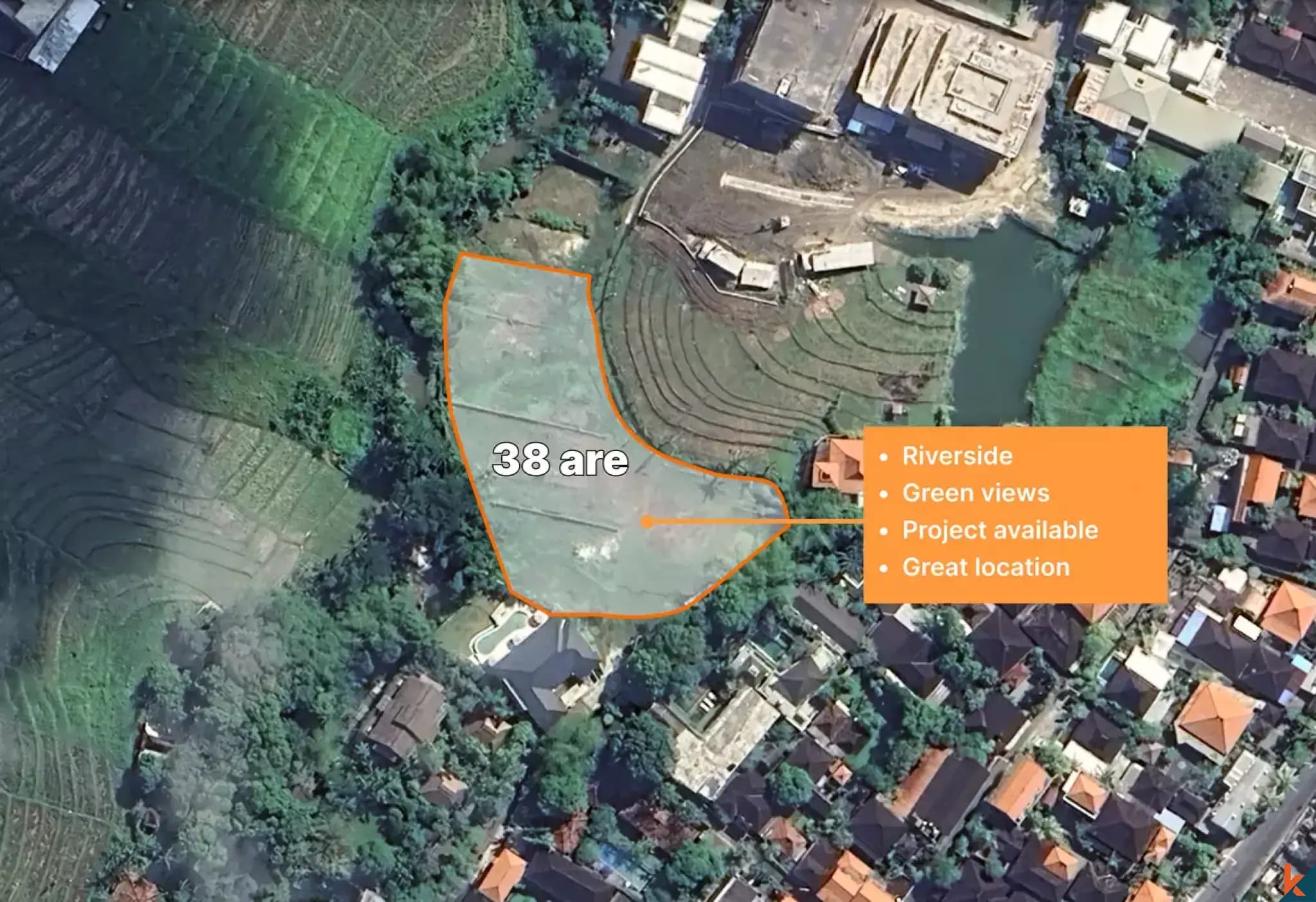 3800 m² Land Plot for Sale in Pererenan, Bali — photo 1