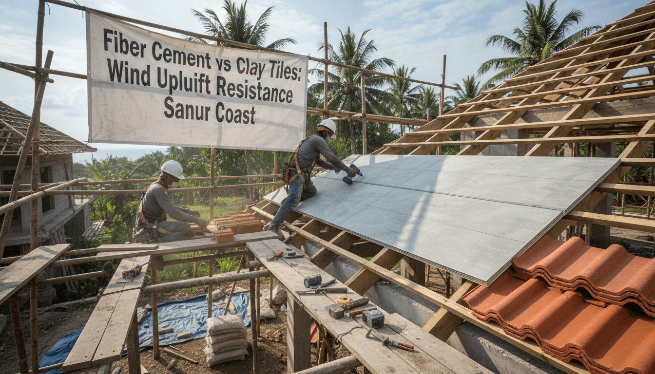Fiber Cement vs Clay Roof Tiles: Wind Uplift Resistance Sanur, Ba