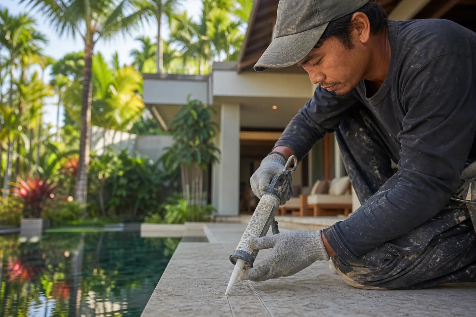 Palimanan Stone Efflorescence Prevention in Bali: Sealing Methods
