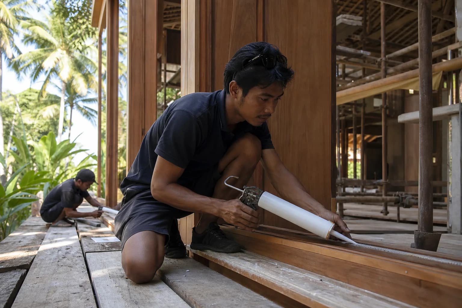 Prefinished Timber Joinery: Silicone Seals Fixings Bali