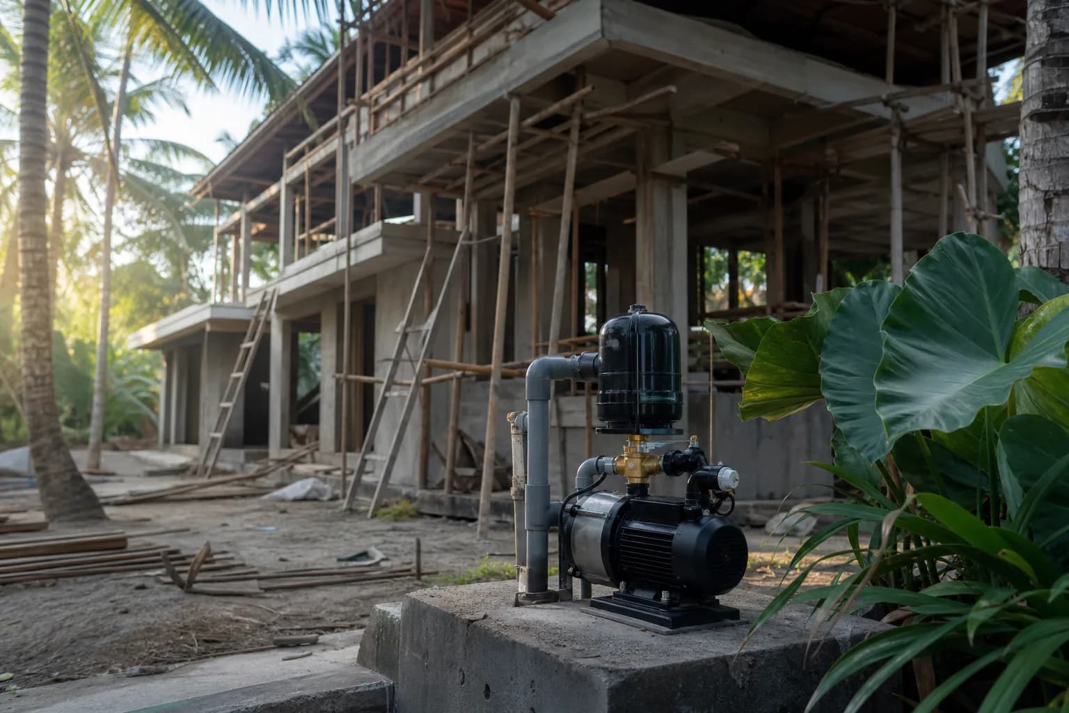 Water Pressure Booster Pump Sizing for Bali Villas