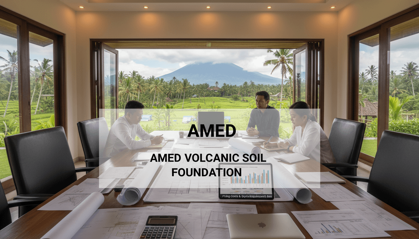 Amed Volcanic Soil Piling Costs Depth Requirements Bali