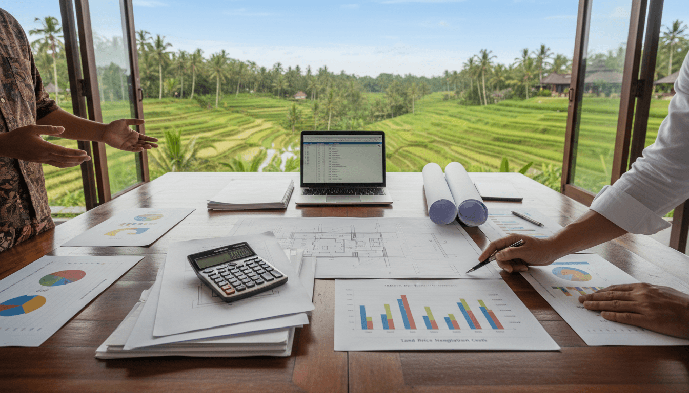 Tabanan Rice Field View Premiums Land Costs Bali