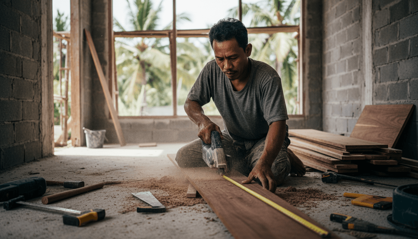 Merbau Flooring Acclimation in Bali: Prevent Cupping at 85% Humid