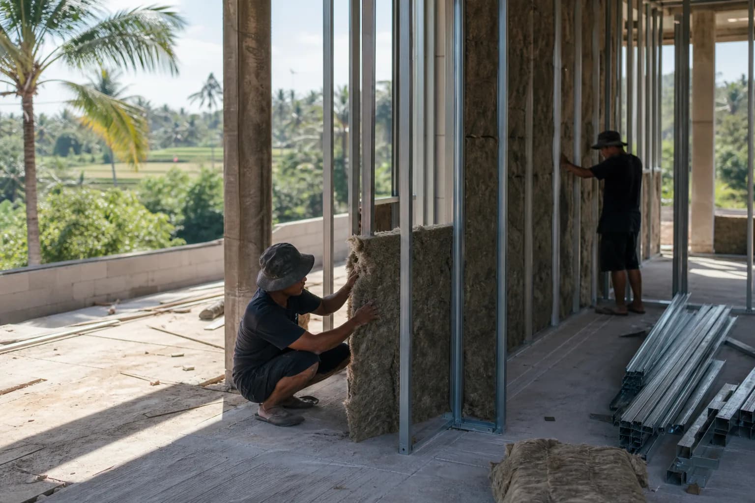 Acoustic Insulation for Bali Villa Partition Walls