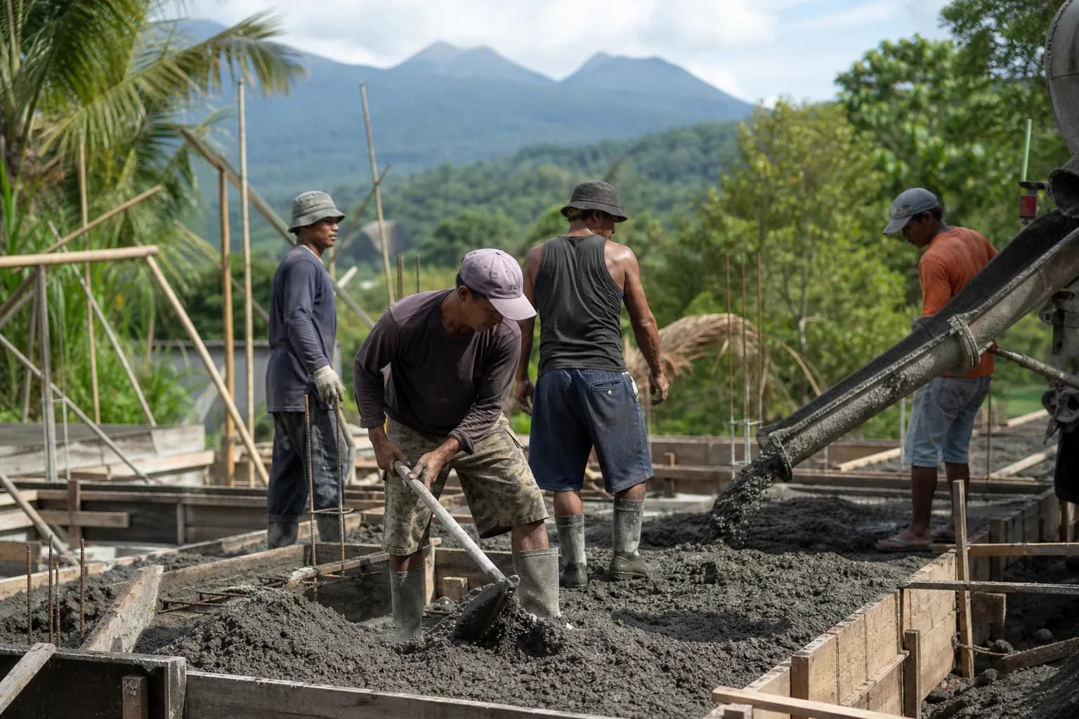 Amed Black Sand Concrete Mix: Volcanic Aggregate Costs Bali