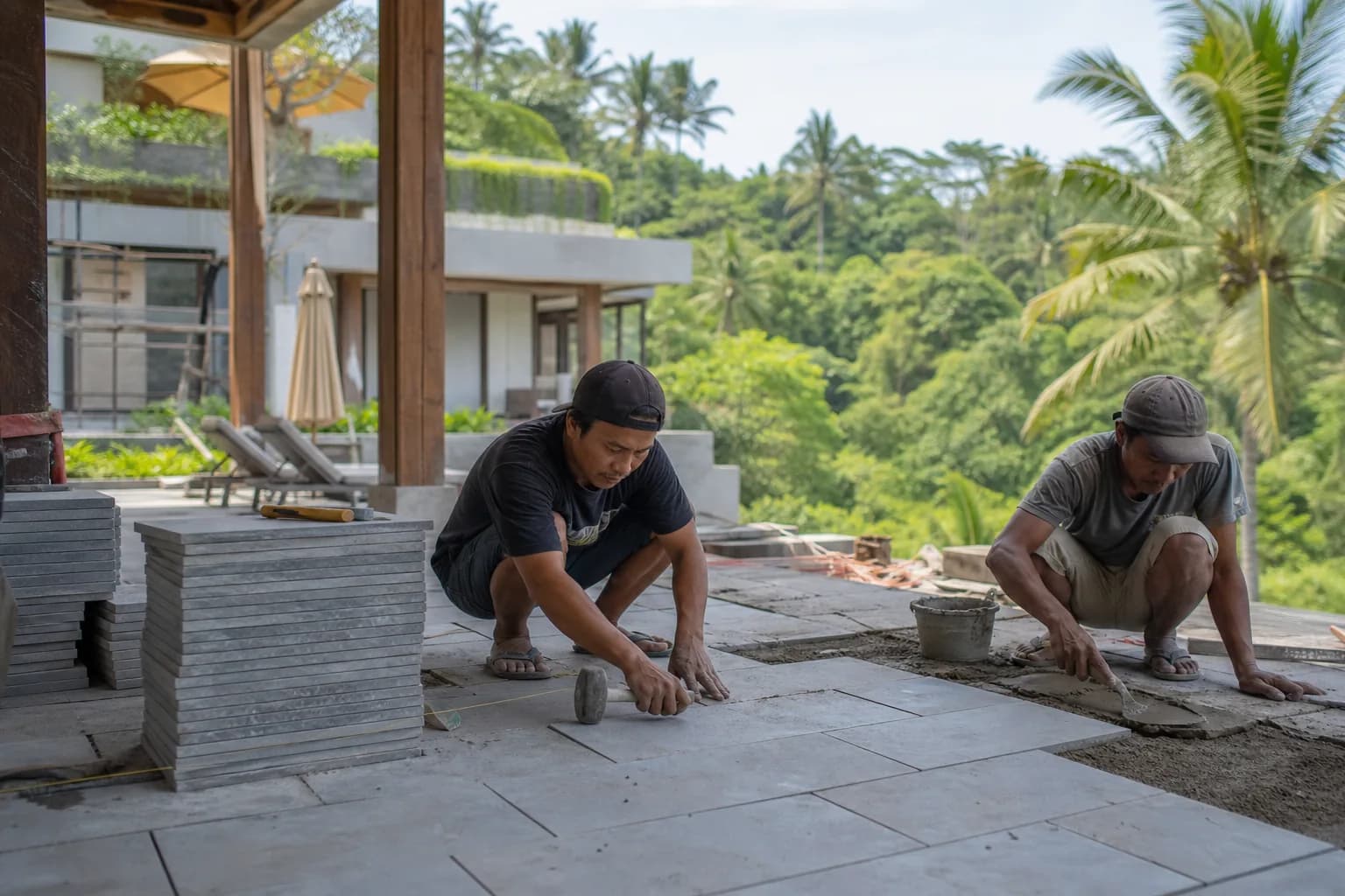 Andesite vs Porcelain Tile: Slip Resistant Outdoor Flooring Bali