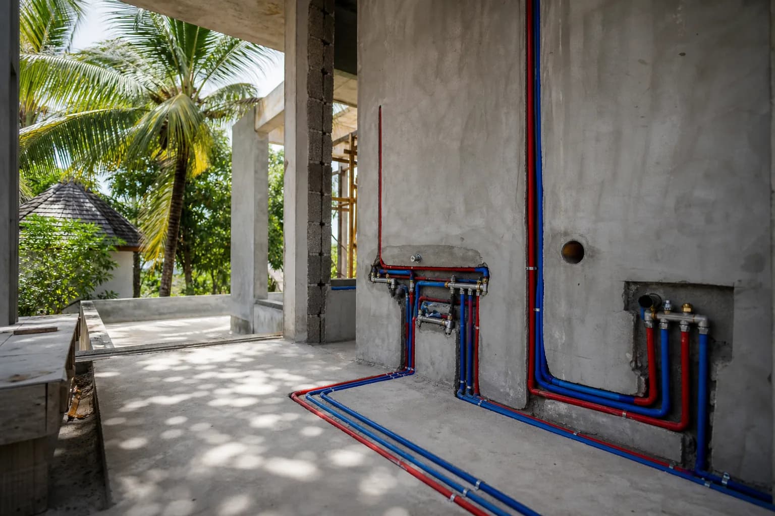 Concealed Bathroom Plumbing Retrofit: PEX Routing Standards Bali