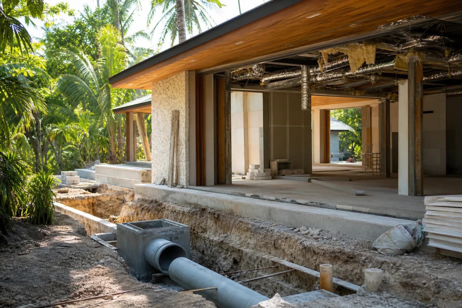 Concealed Ductwork Insulation Condensate Drainage Bali