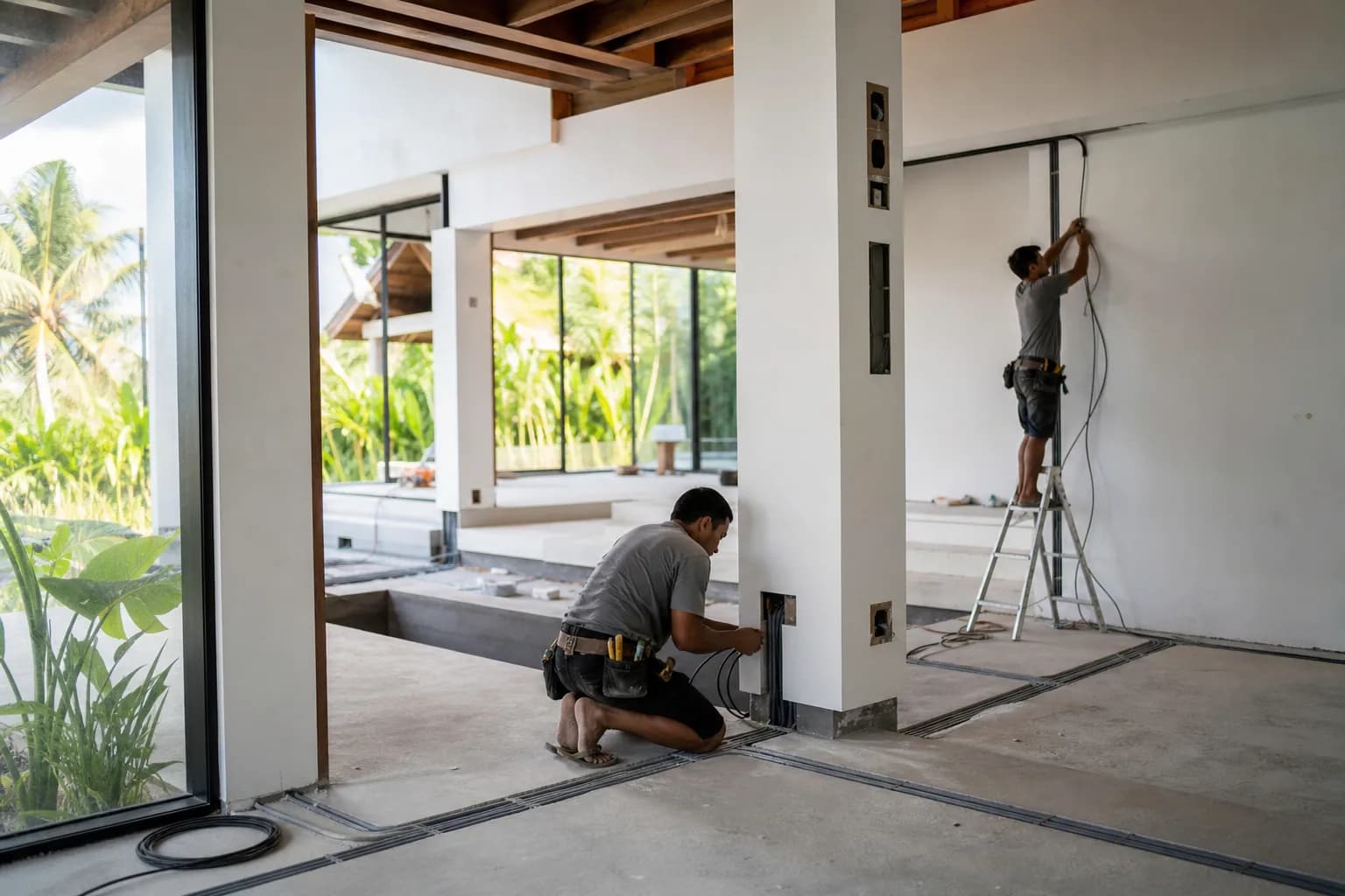 Concealed Electrical Wiring Raceway Methods for Bali Renovations