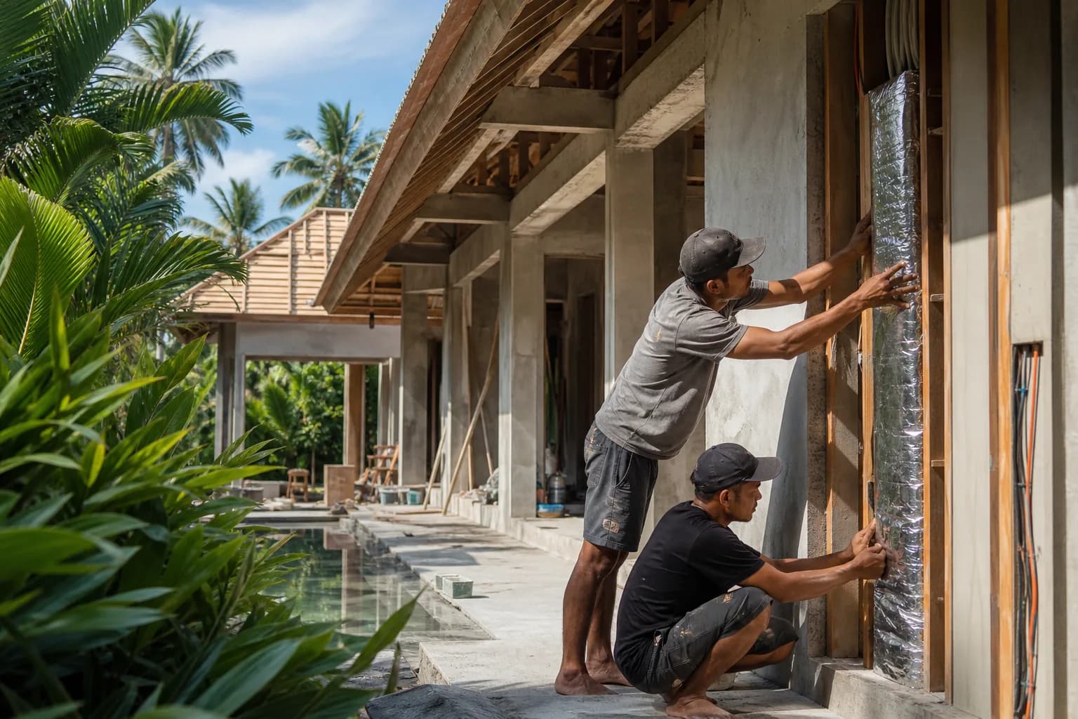 Concealed HVAC Duct Lining Acoustic Seals for Bali Villas