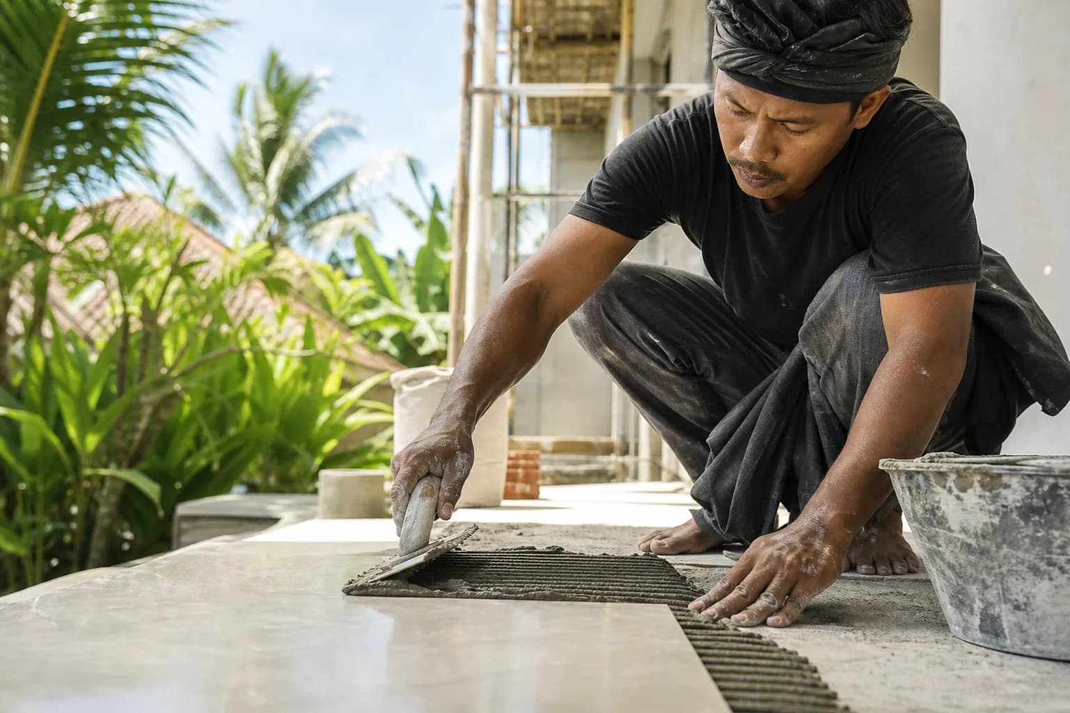 Porcelain Tile Back-Butter Adhesive Protocols for Bali Villas