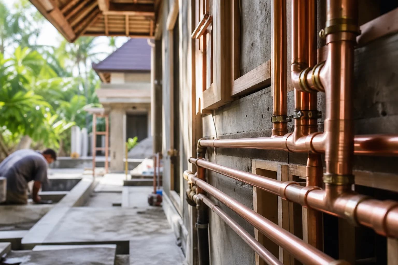 Corrosion-Resistant Copper Plumbing Retrofitting for Bali Villas