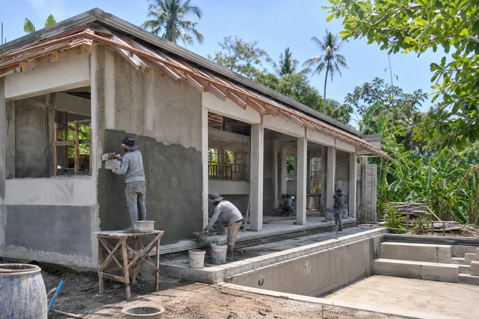 Damp-Proofing Interior Walls: Cementitious Render Methods Bali