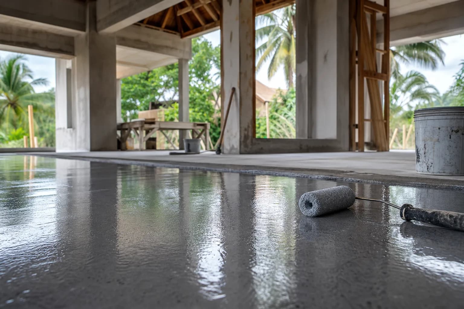 Epoxy Primer Moisture Barrier for Bali Interior Renovations