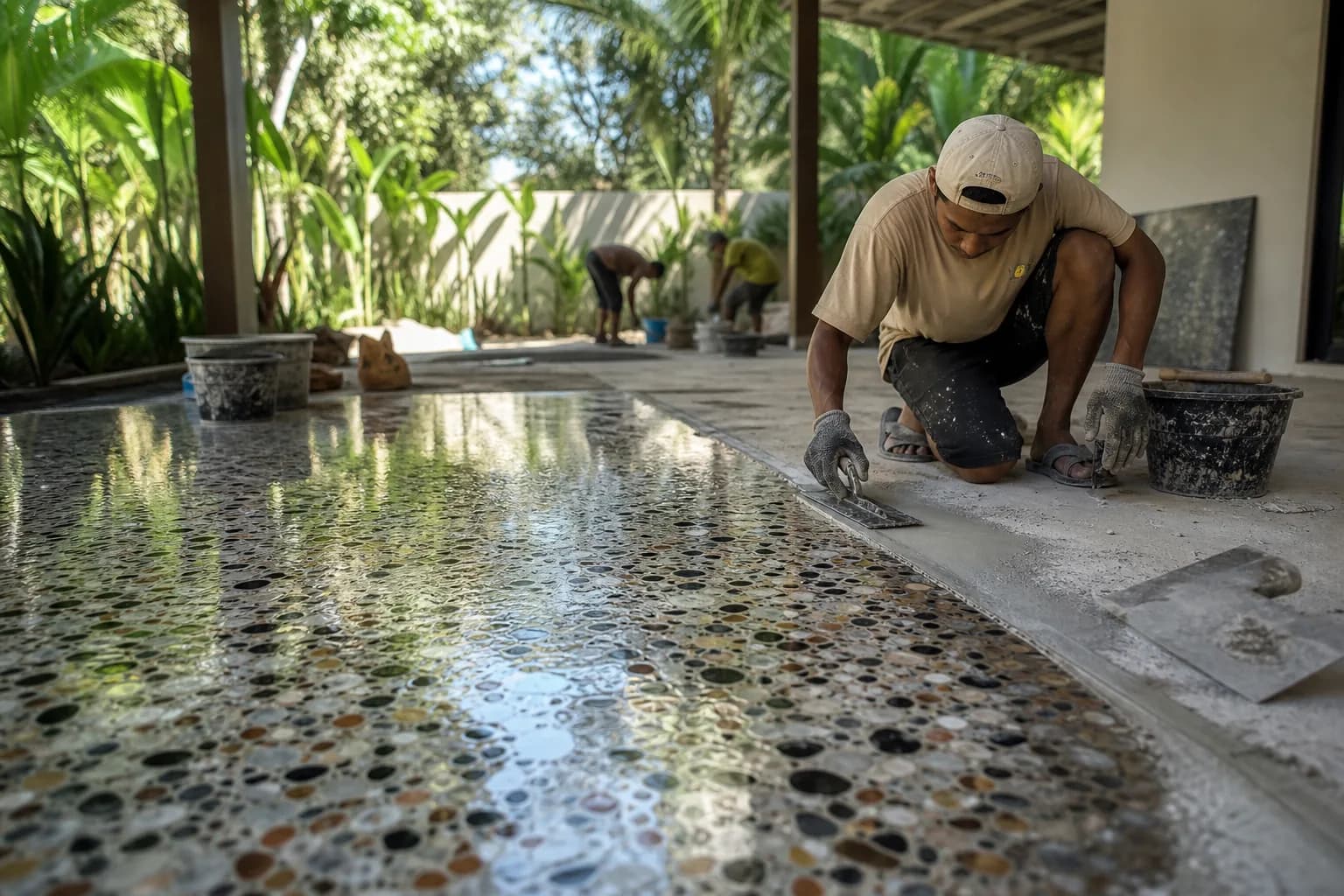 Epoxy Terrazzo Flooring: Substrate Prep Wear Coat Specs Bali