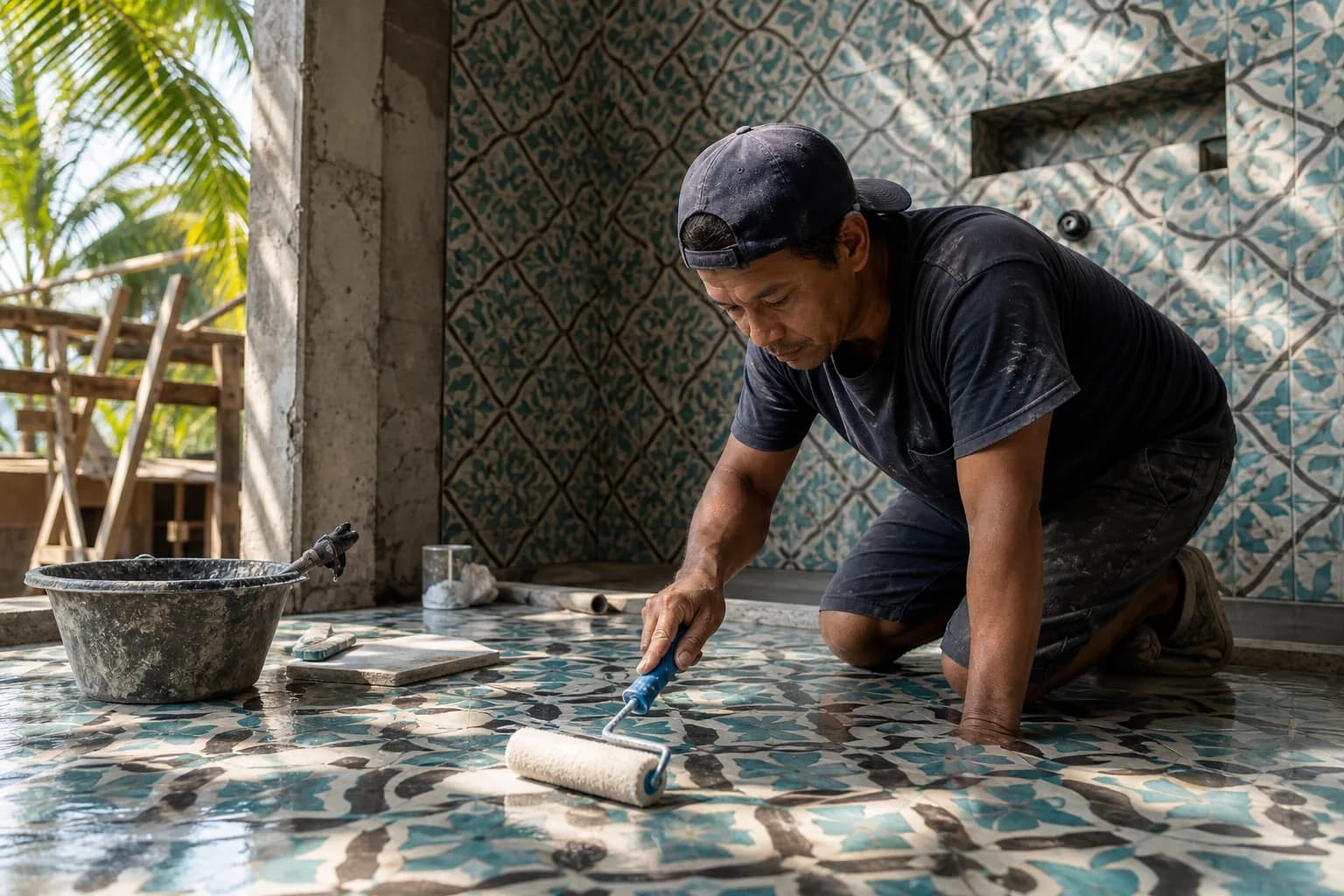 Epoxy Waterproofing Tile Prep for Bali Shower Renovations