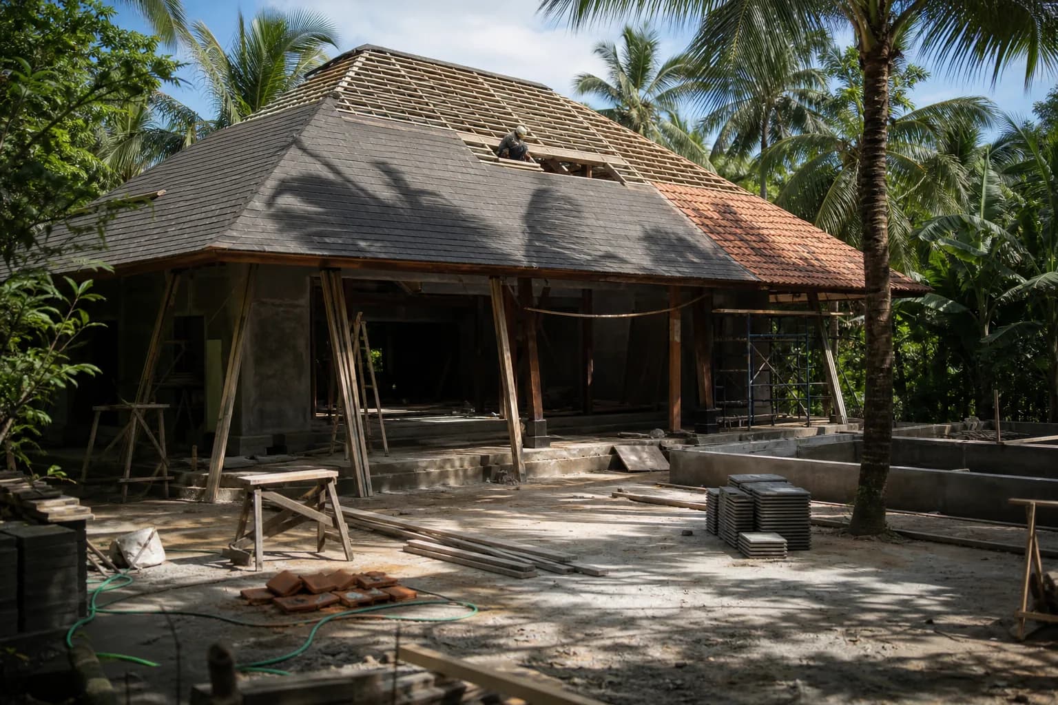 Fiber Cement vs Clay Roof Tiles: Wind Uplift Resistance Sanur, Ba