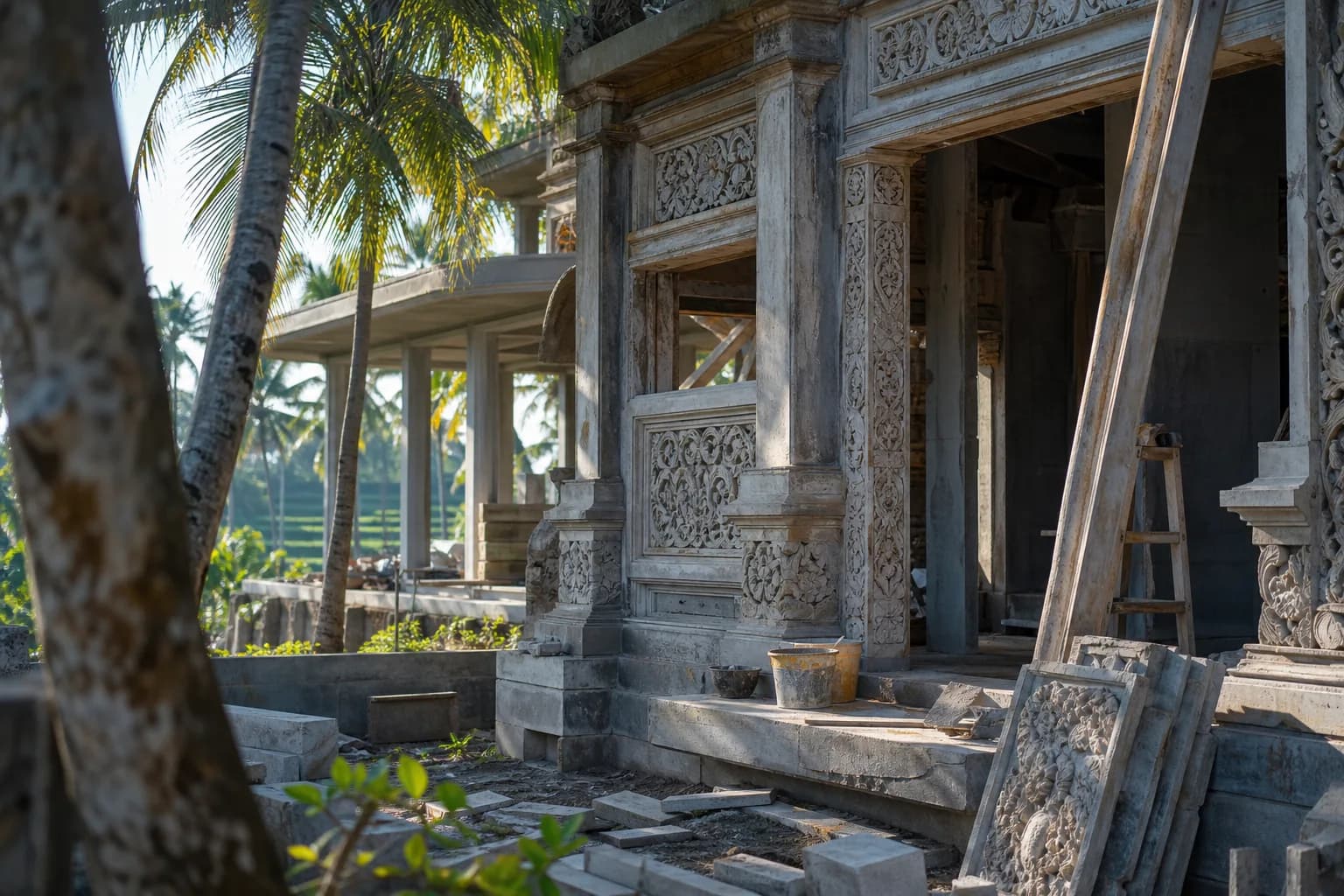 Gianyar Stone Carving Labor Rates Temple Costs Bali