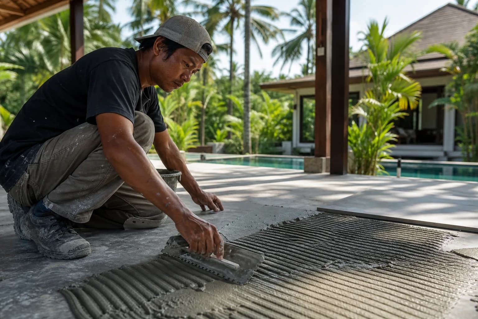 High-Performance Tile Adhesives Substrate Prep for Bali