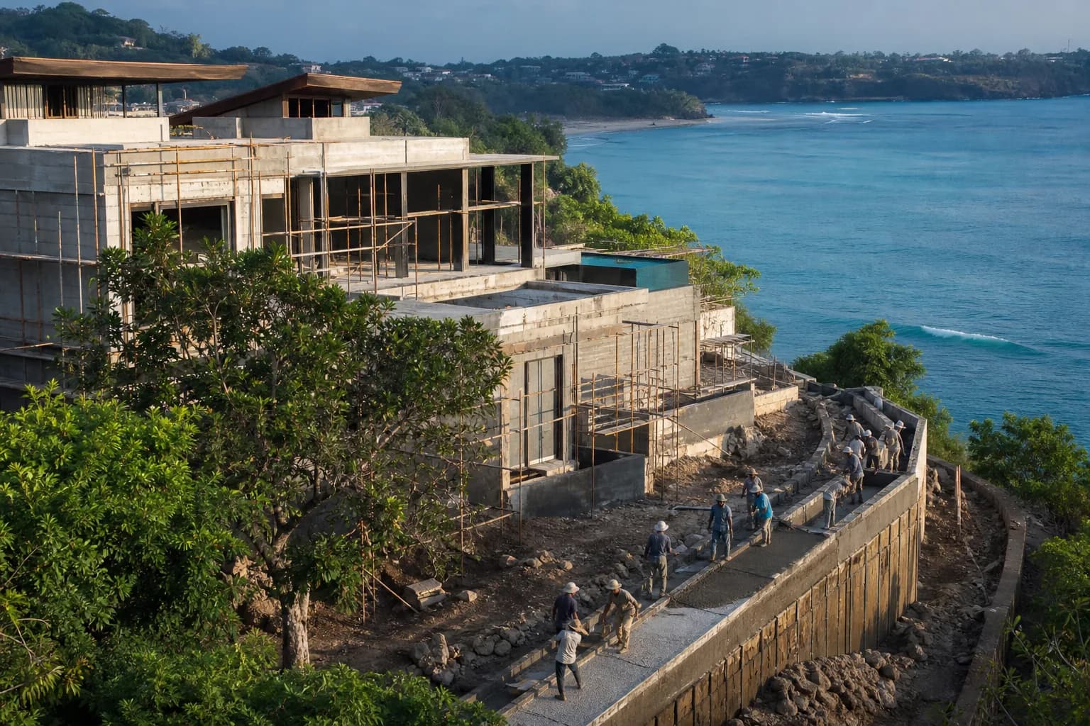 Jimbaran Bay Seawall Engineering Costs Bali