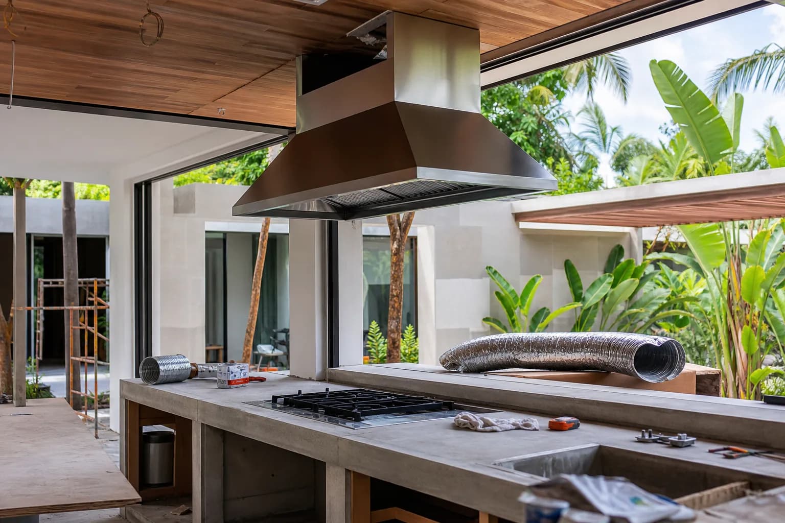Kitchen Exhaust Hood Ducting CFM Requirements Bali Villas