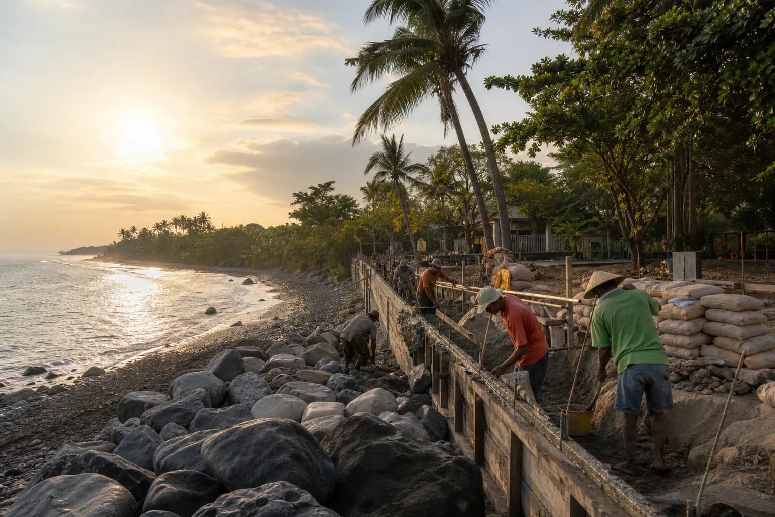Lovina Black Sand Erosion: Seawall Permits Costs Bali