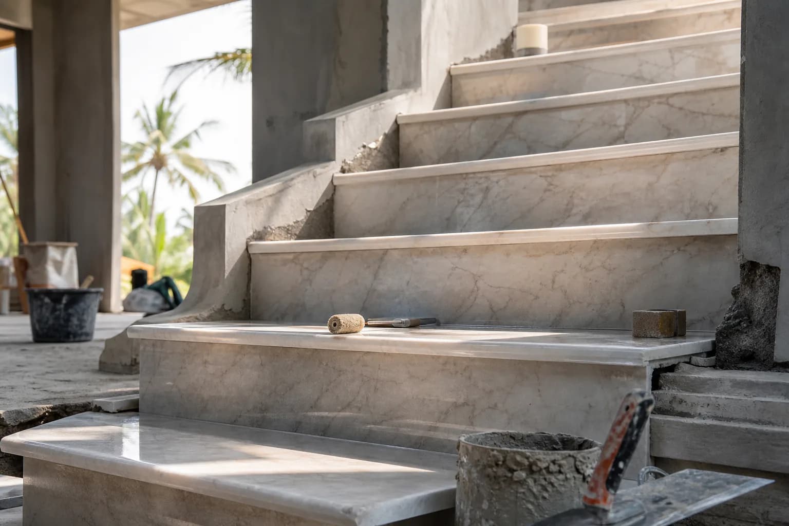 Marble Staircase Polishing Sealing Services in Bali