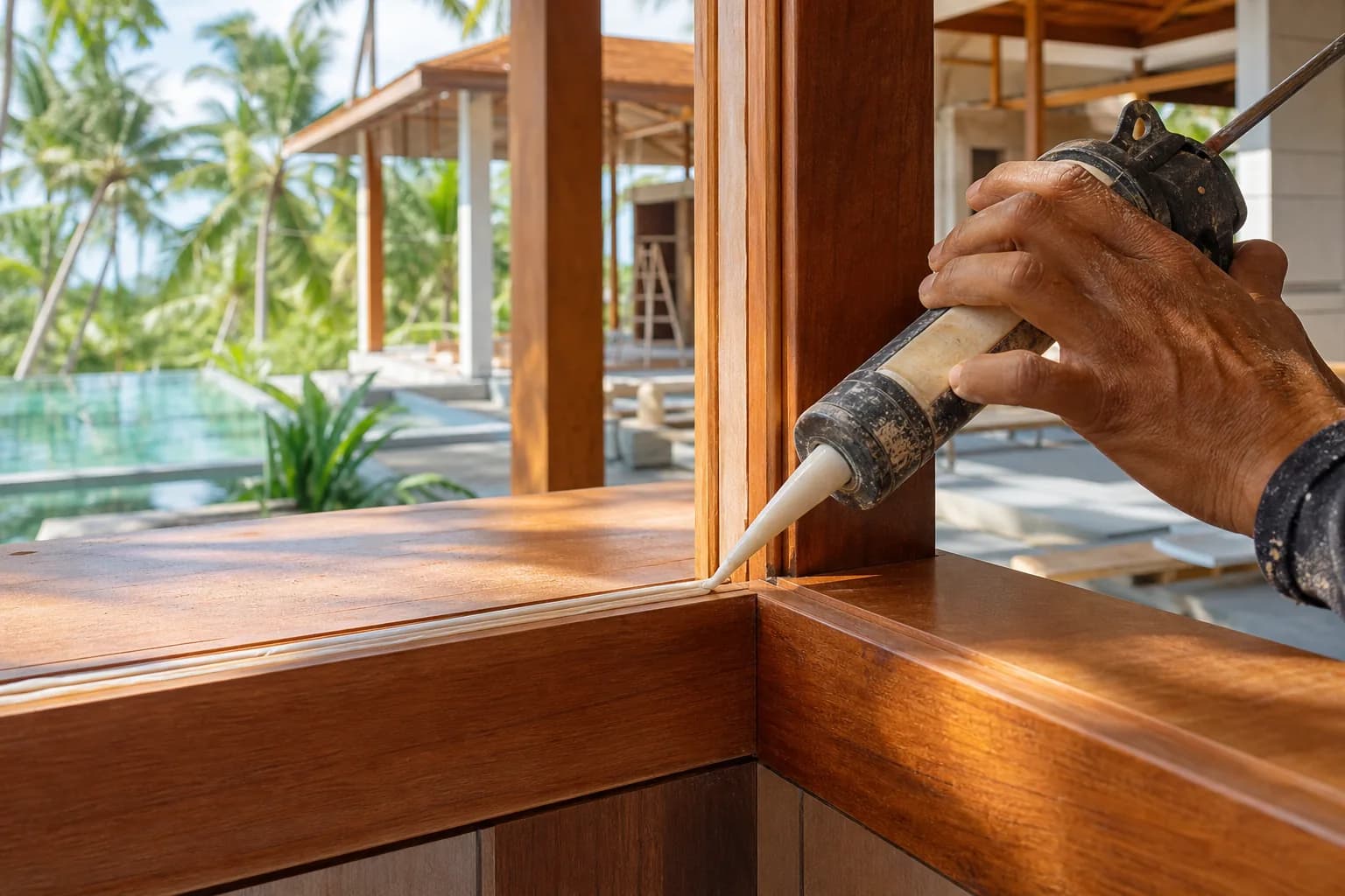 Marine-Grade Joinery Installation: Fixings Sealing Bali Villas