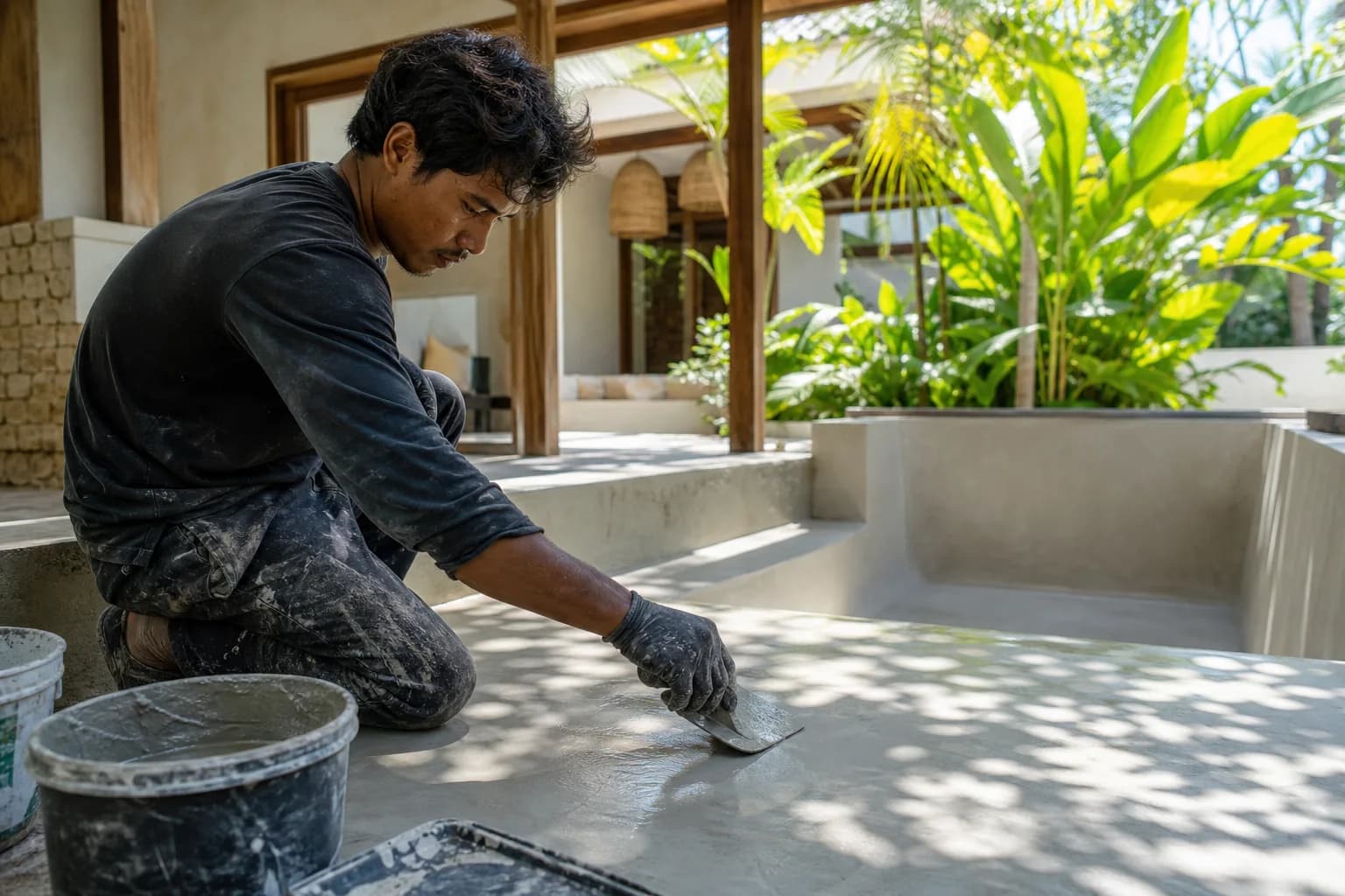 Microcement Wet-Area Application Curing Standards Bali