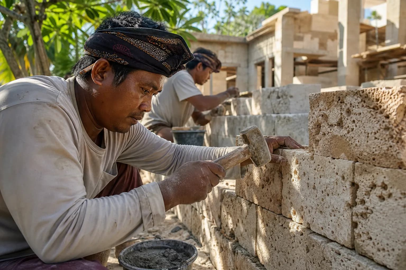 Nusa Dua Coral Stone Masonry Standards Mortar Costs Bali