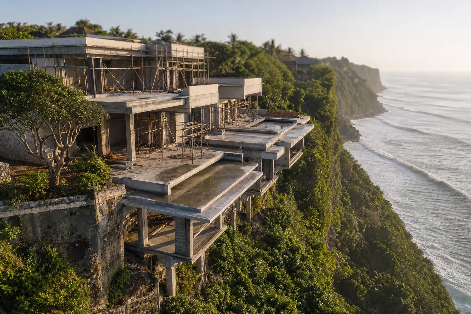 Pecatu Cliff Villa Cantilever Foundations: Engineering Costs Bali