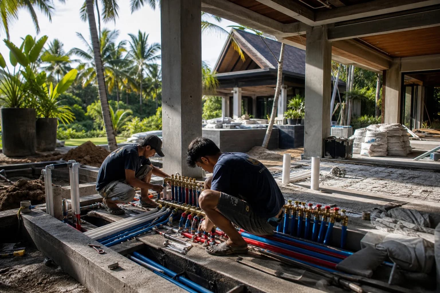 PEX Manifold Retrofits in Bali: Routing, Sleeves Isolation