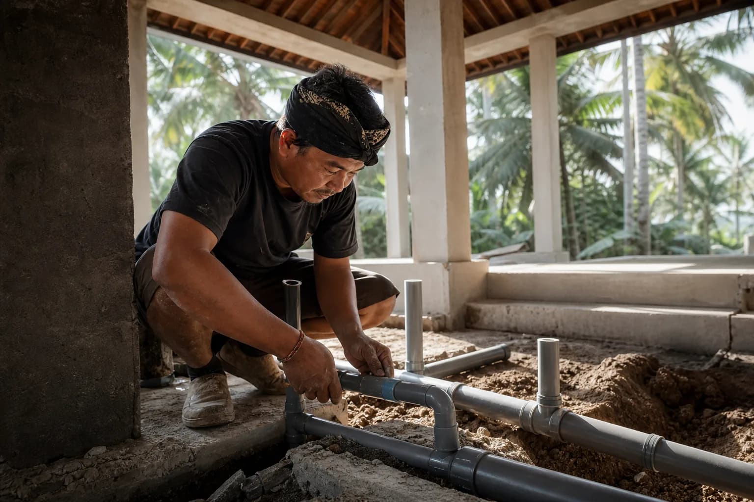 Professional Plumbing Installation for Bali Villas