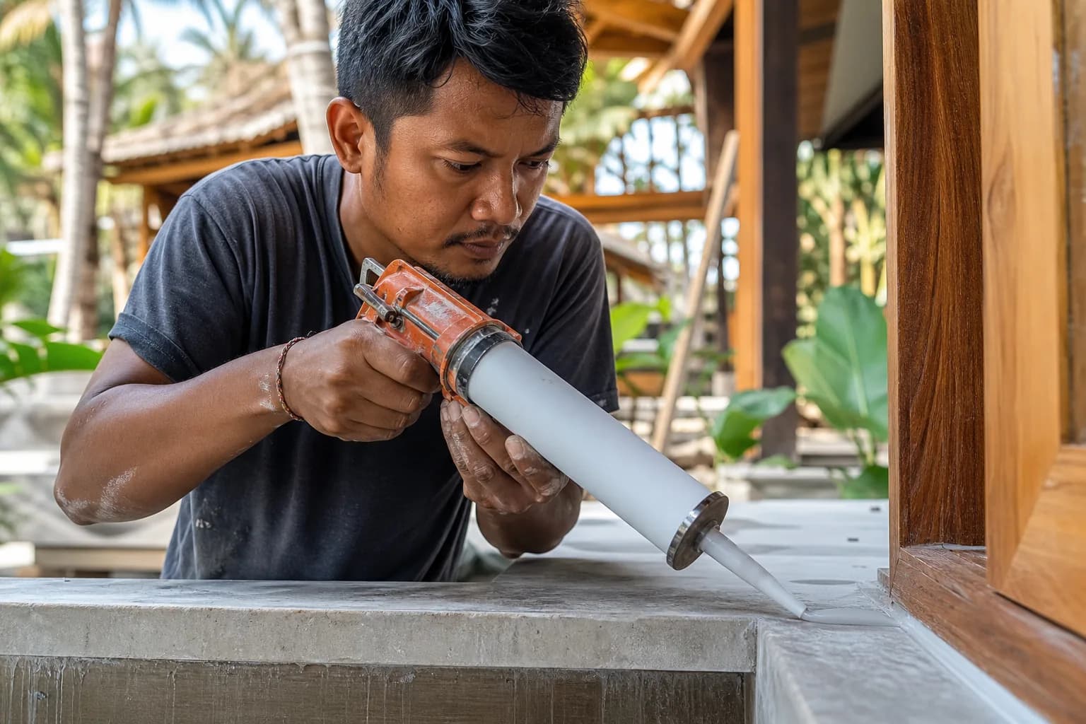 Polyurethane Sealant Detailing for Wet-Area Joinery in Bali