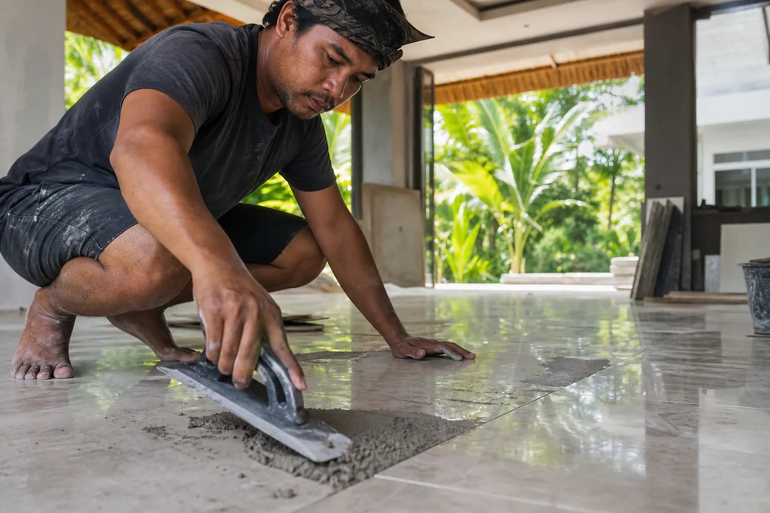 Porcelain Tile Leveling Crack-Isolation for Bali Villas