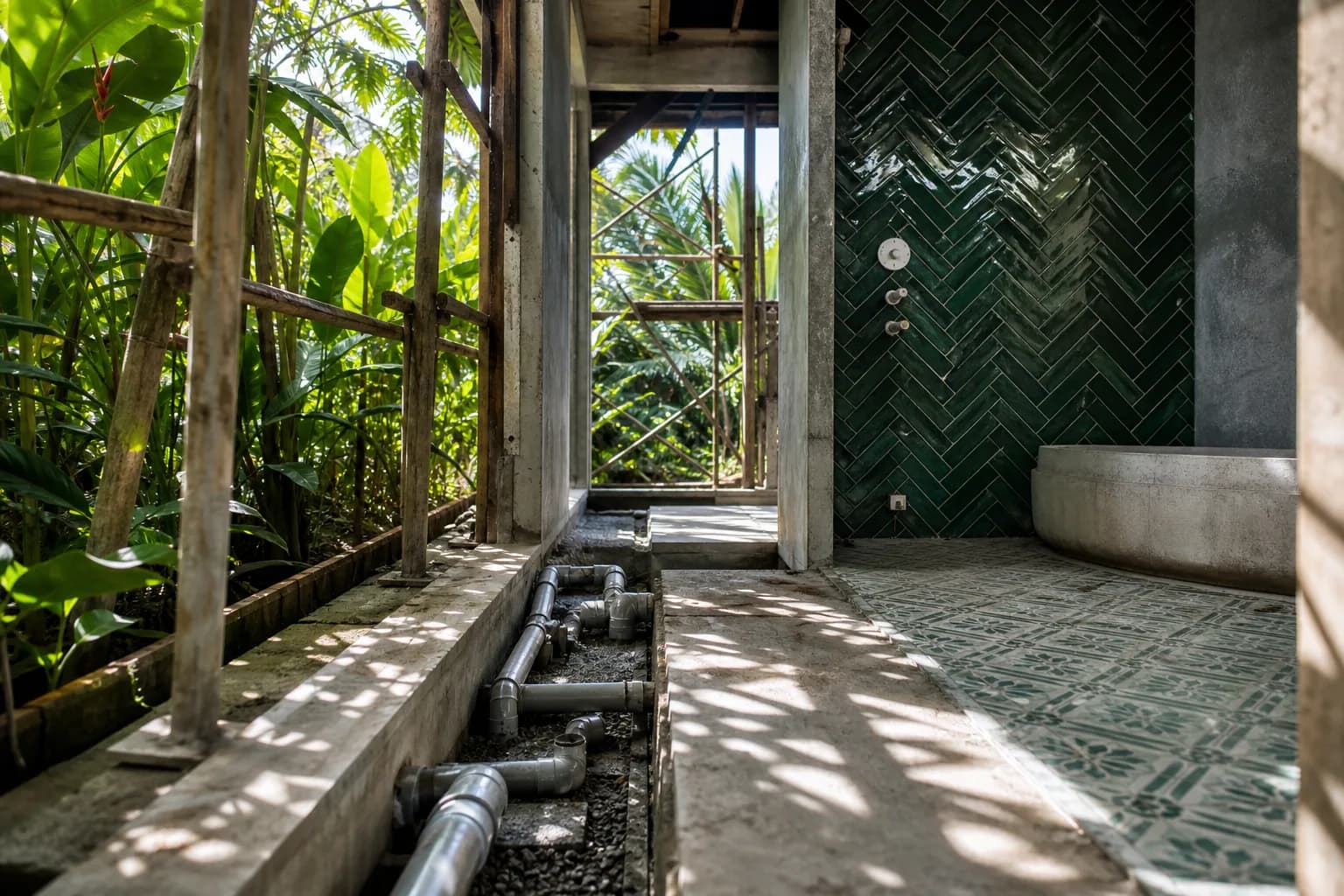 Rainwater Drainage for Bali Villa Bathrooms | Renovation
