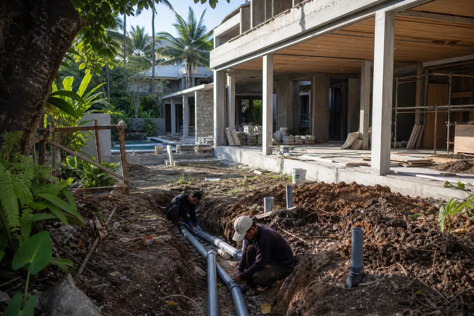 Seminyak Underground Utility Connection Fees Permit Costs Bali