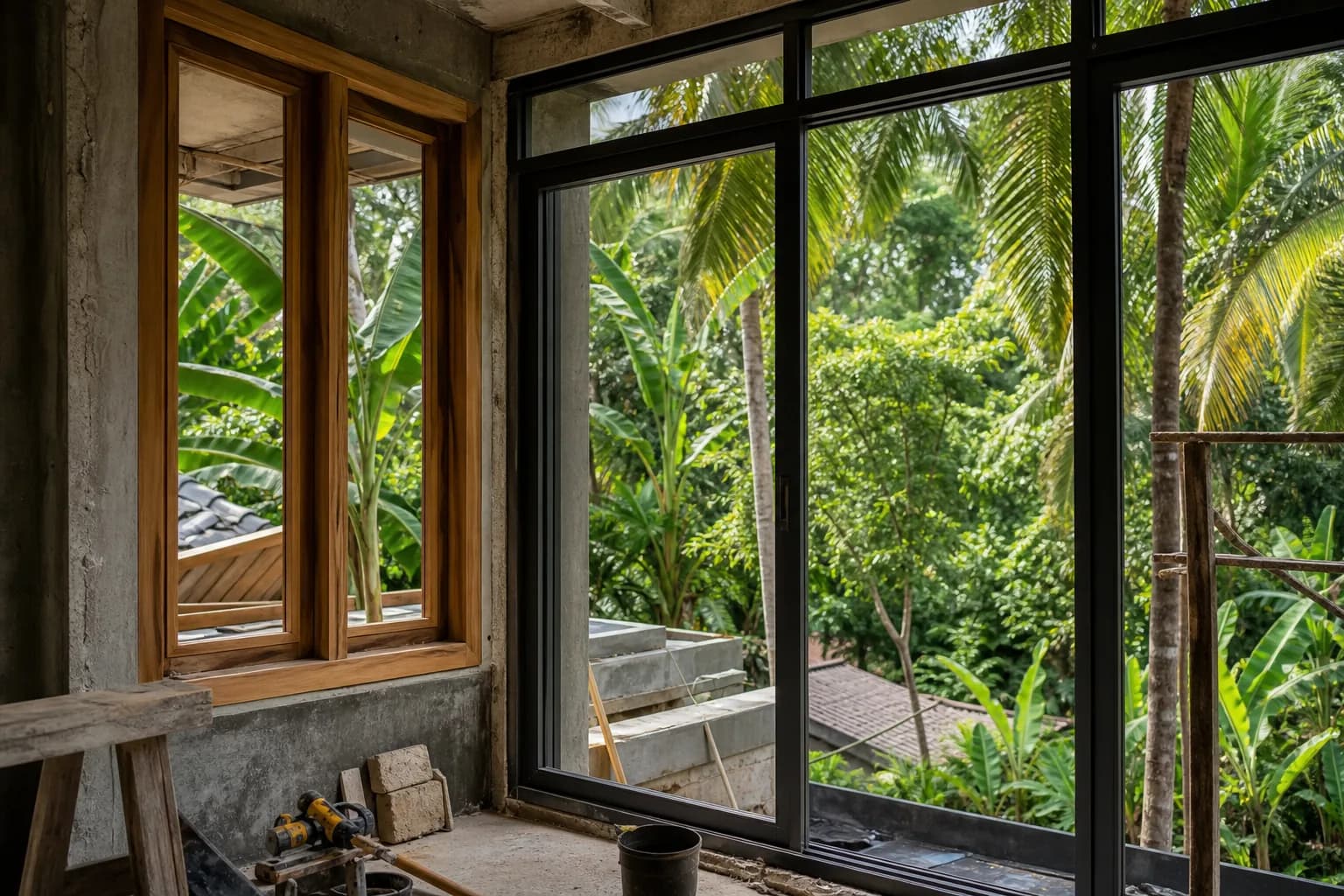 Teak vs Aluminum Window Frames in Bali: Retrofit Costs