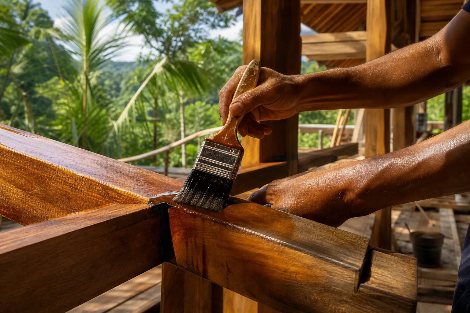 Timber Joinery Reconditioning: Epoxy Consolidation Bali Finish