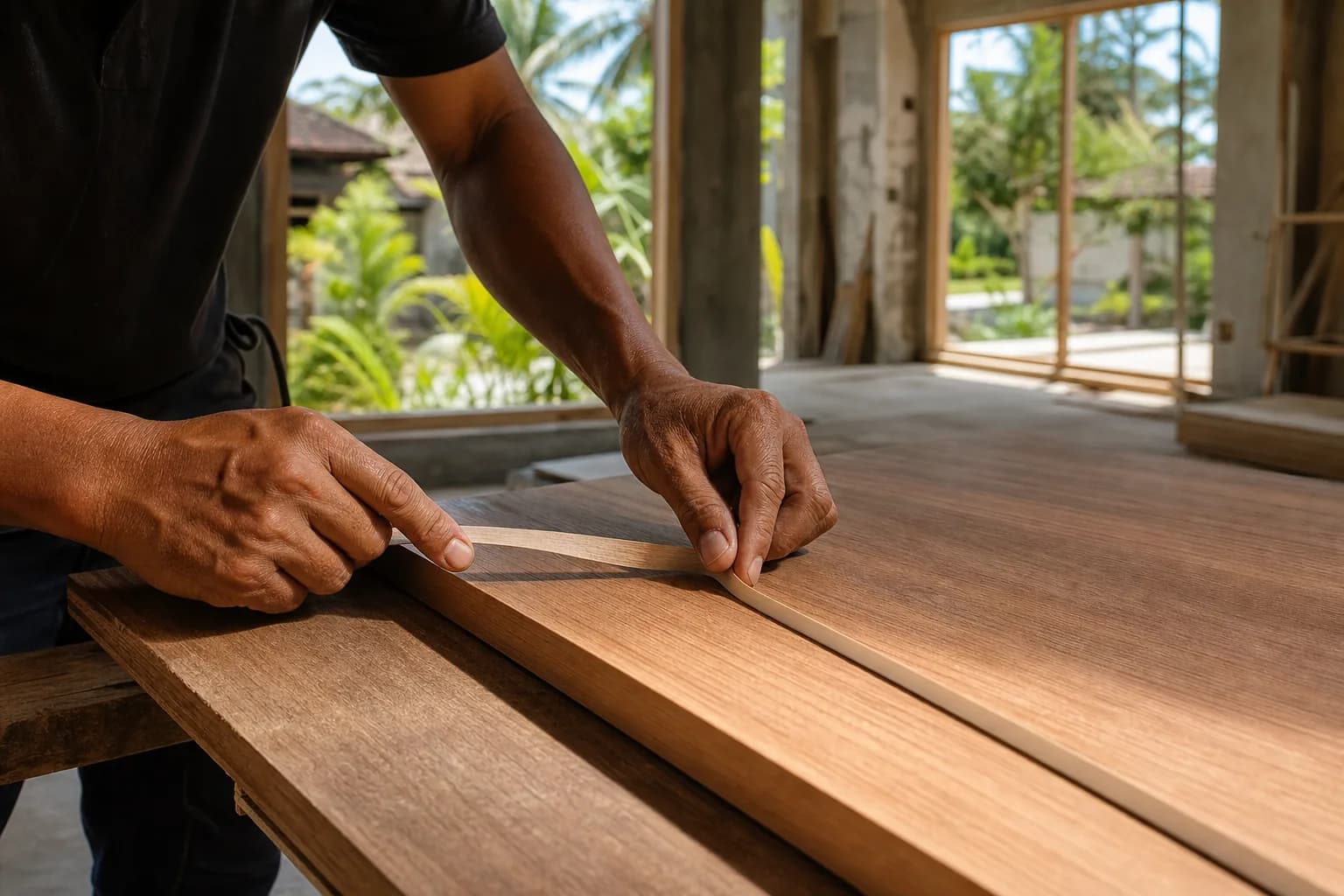 Timber Veneer Repair, Edge-Banding Finish | Bali Guide