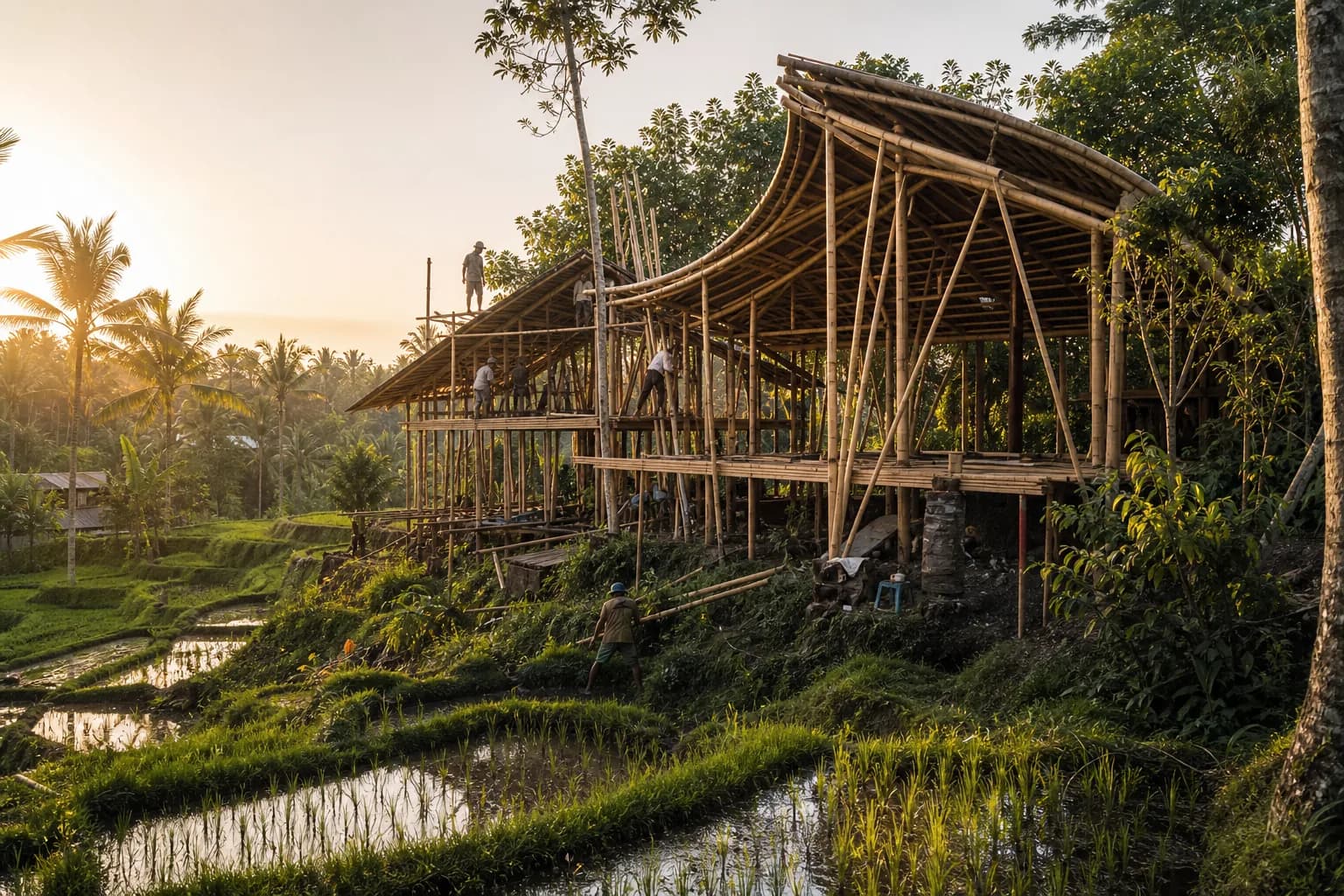 Ubud Bamboo Construction Permits IMB Costs in Bali